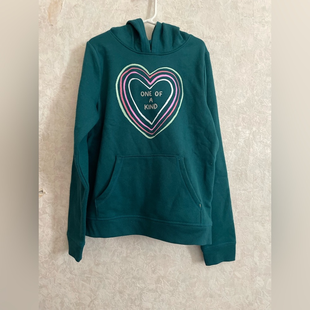 Jumping Beans girls size 10 green hoodie